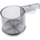 Einhand-Mehlsieb, Handsieb für Mehl und Zucker, sichere Bedienung mit nur einer Hand, zum feinen Bestäuben und Bestreuen, Funktionsteil aus Edelstahl, (Farbe: grau), Menge: 1 Stück