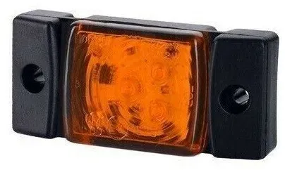 LED-Positions-/Markierungsleuchte, Tokos, gelb/orange, E‐Mark, 3 LEDs, 12–24 V, 7,3 cm