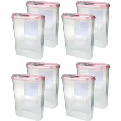 Bestlivings Frischhaltebox Schüttdose 2,8 Liter - 8er Pack ( 8 Stück ) Altrose