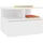 vidaXL Nachtschrank 2-teilig 40 x 31 x 27 cm Weiß