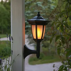 LED Solar Laterne 4in1 Tisch/Boden/Wand LED Lichtsensor schwarz