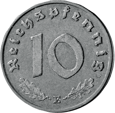 Drittes Reich 10 Reichspfennig 1940-1945