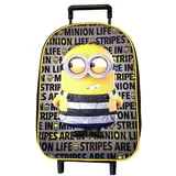 Trolley Die Minions kleiner Kinder Trolley für Reise, Schule, Kita, Sport Rollkoffer für Jungen + Mädchen 43x27x10 cm bunt|gelb|grau