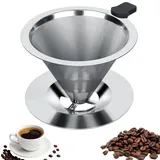 Vicloon Edelstahl wiederverwendbare Kaffee Filter,Papierloser Kaffeefilter,dauer kaffeefilter,handfilter ideal für Filterkaffee
