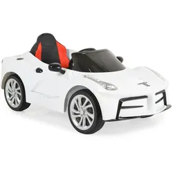 Moni Kinder Elektroauto Liberty, Fernbedienung EVA-Reifen Rücklichter Gurt MP3 weiß
