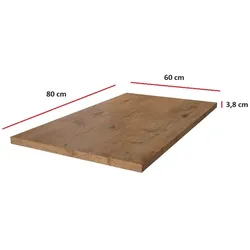 Arbeitsplatte 80 cm 38 mm Küchenzeile Küchenblock Eiche Lancelot Küche Vigo