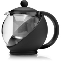 Kilo D07 Teekanne aus Glas für 4 Tassen, mit Edelstahl-Teesieb, 1400 ml