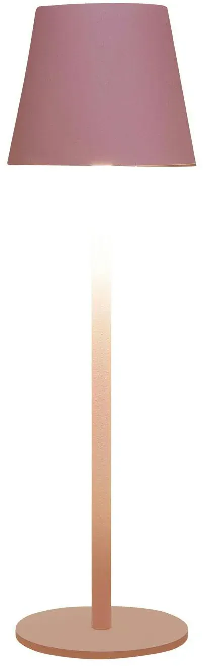 LED Lampe 11,5x36,5cm Touch mit USB Anschluß wiederaufladbar  - rosa