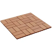vidaXL Terrassenfliese 30 x 30 cm teak