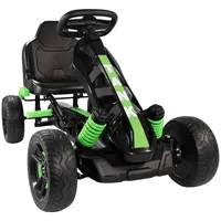 Lemodo Go Kart Tretfahrzeug grün, Kinderfahrzeug ab 3 Jahre,