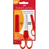 Faber-Castell Schulschere GRIP rot