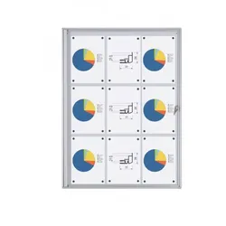 Schaukasten ECO BT26 Indoor 3x3 DIN A4 (Außenformat: 711x963mm)