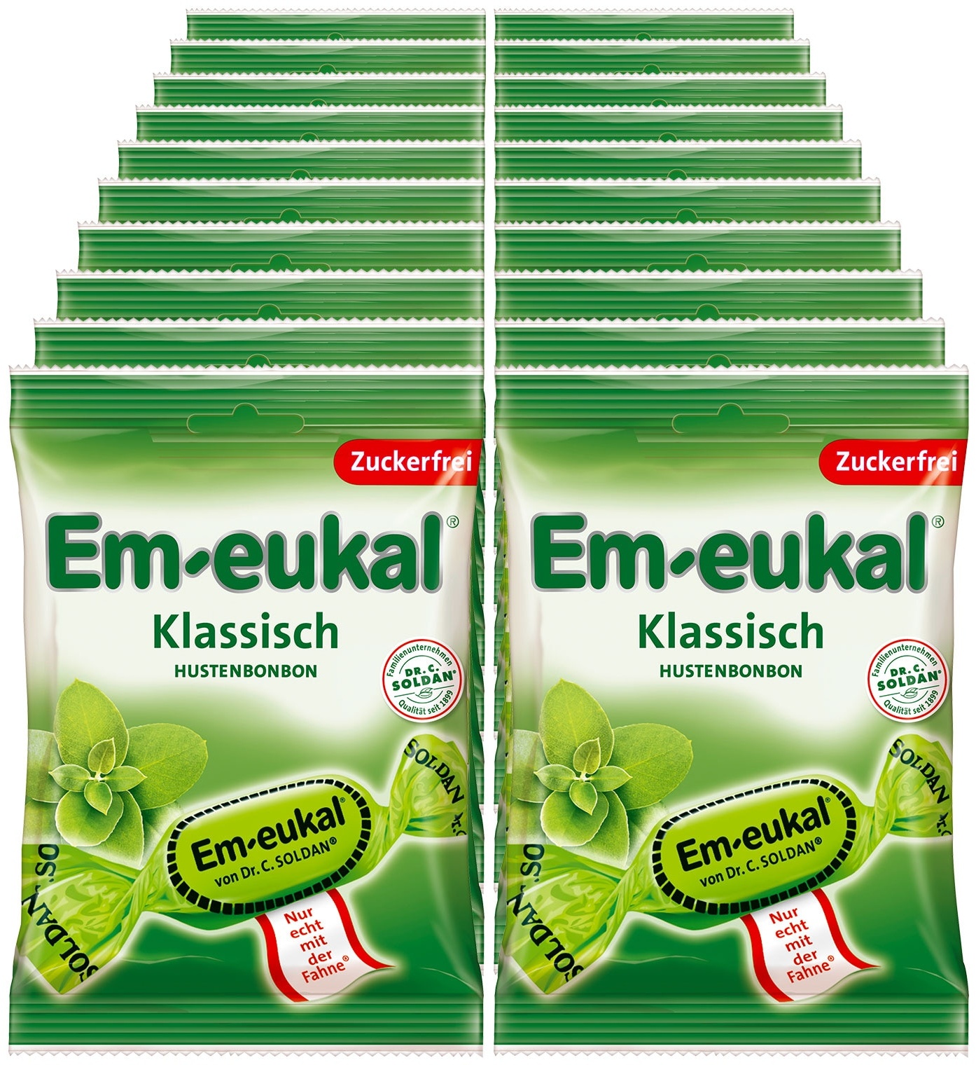 Em-eukal Klassisch zuckerfrei 75 g, 20er Pack