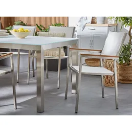 Beliani Grosseto Set 6-tlg. Schwarz/Beige