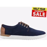 Hush Puppies Joey Memory Foam Herren Lässige Wildleder Lederschuhe Marineblau