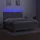 vidaXL Boxspringbett mit Matratze & LED Hellgrau 160x200 cm Stoff