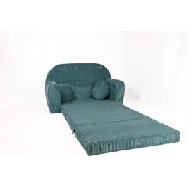 FORTISLINE Kindersofa Rosalia 100 x 60 x 50 cm Cord grün