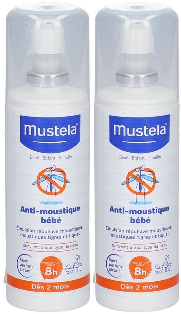 mustela® Anti-moustique bébé 2x100 ml liquide