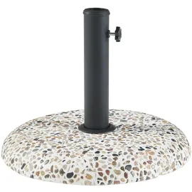 casa.pro Schirmständer Bitritto Beton Ø 45 x 6 cm Mehrfarbig