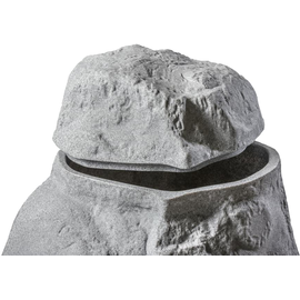 GreenLife Dekorregenspeicher Hinkelstein mit Deckel 230 l granitgrau