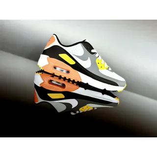 NIKE AIR MAX 90 G Sneaker Smoke Grey/Black/Orange Lime weiß Gr.36,5 NEU/OVP