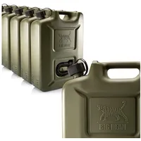 BigDean Benzinkanister (Made in Germany) 5 x 20 L Olivgrün