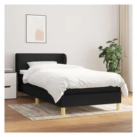 vidaXL Boxspringbett 100 x 200 cm Schwarz