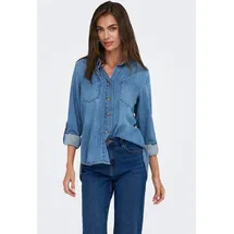 Only ONLYASMIN SHIRT L/S DNM AKM NOOS Blau S