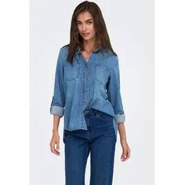 Only ONLYASMIN SHIRT L/S DNM AKM NOOS Blau S