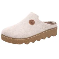 Rohde Pantoffel »FOGGIA«, Hausschuh, Schlappen, Clog mit Profilsohle Gr. 38, offwhite-meliert, , 59398641-38