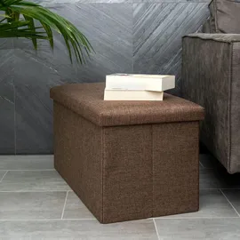 Intirilife Sitzbank BERNSTEIN BRAUN 78 x 38 x 38 cm