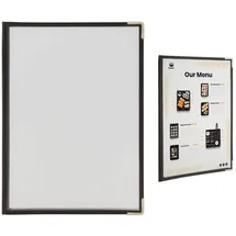 Securit Menükartenhalter A4 Transparent/Braun 3 St.