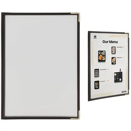 Securit Menükartenhalter A4 Transparent/Braun 3 St.