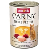 Carny Katzen Nassfutter Single ProteinHuhn pur (6 x 400 g), Katzen Nassfutter mit nur einer Proteinquelle von animonda, Katzenfutter für ausgewachsene Katzen