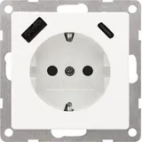 Siemens USB-Schuko-Steckdose DELTA i-sys Titanweiß 1 St.