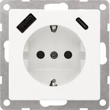 Siemens USB-Schuko-Steckdose DELTA i-sys Titanweiß 1 St.