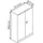 BISLEY Stahlschrank Universal E722A03633 schwarz 91,4 x 40,0 x 180,6 cm, aufgebaut
