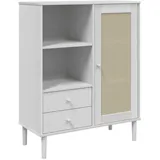 vidaXL Highboard 90 x 112 x 40 cm Weiß