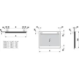 Laufen Leelo Spiegel H4476629501441,