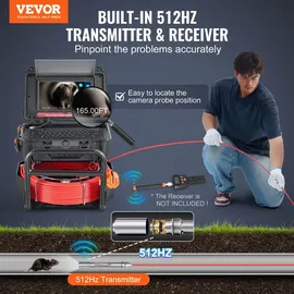 Vevor Kanalkamera 50m Rohrkamera Rohrinspektionskamera mit 25,7cm Touchscreen