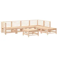 vidaXL 7-tlg Garten-Lounge-Set Massivholz Kiefer Modell 52