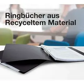 Rapesco Ringbuch DIN A4 38 mm Schwarz 10 St.