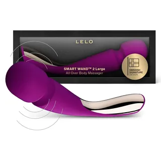 LELO SMART WAND 2 Large Manueller Ganzkörper-Massagestab für wasserdichte Entspannung und perfekt für Körper und Nacken (Deep Rose)