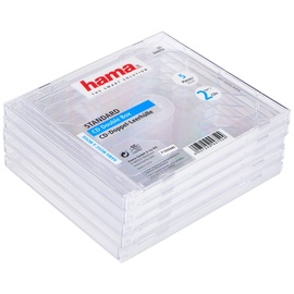 Hama 44752 CD-Doppel-Leerhülle 5er-Pack transperant