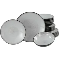 CreaTable Malmö Tafelservice 18-tlg. grau