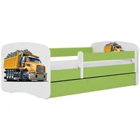 Raumhirsch furniture Kinderbett, Grün, Holzwerkstoff, Holzwerkstoff, 1 Schubladen, 80x180