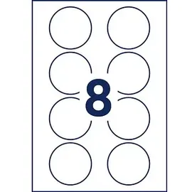 Avery Zweckform Namensetiketten J4881-20 Weiß 65,0 x 65,0 mm 20 Blatt