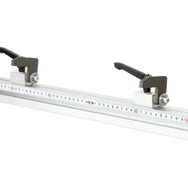 SCHMIDT systemprofile Längenanschlag D 2m Aluminium-Profil Säge-Anschlag 1m-1m Mitte Maßband Stahl 2x Ablängklappe