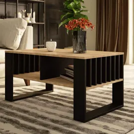 milord furniture Couchtisch Schwarz Eiche 92 x 45 x 53 cm