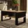 milord furniture Couchtisch Schwarz Eiche 92 x 45 x 53 cm